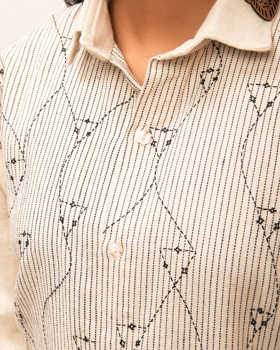 BLOOMSTRIPE OFFWHITE SHIRT