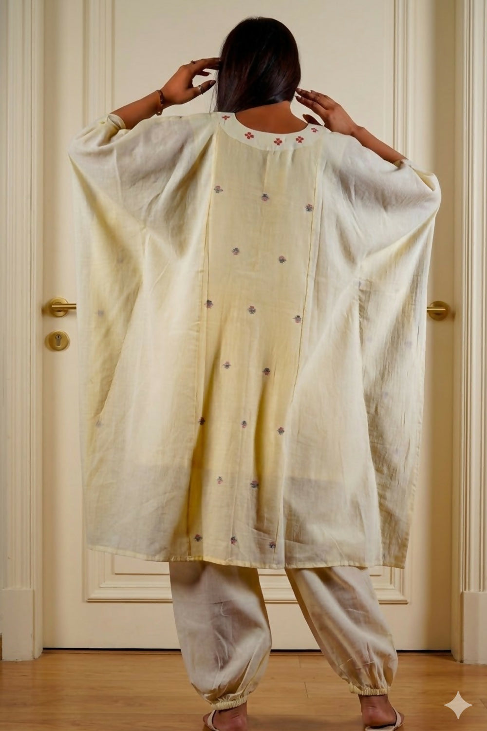 JAMDANI YELLOW PANTS