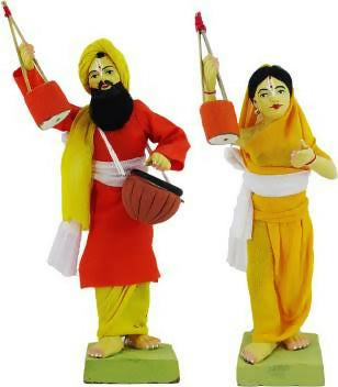 Simonart and Printing Golu Dolls handicrafts decor set