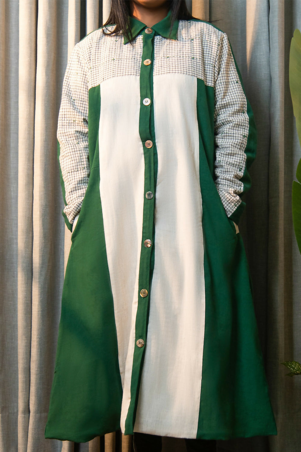 LONG HANDWOVEN COAT