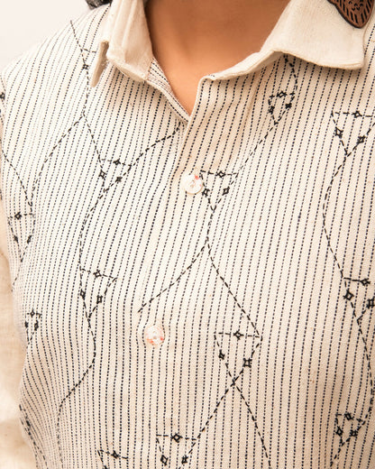BLOOMSTRIPE OFFWHITE SHIRT