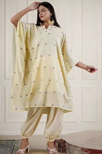 JAMDANI YELLOW PANTS