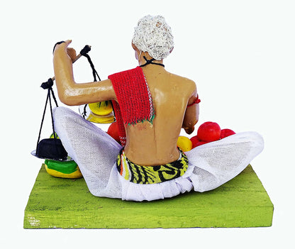 Simonart and Printing Golu Dolls handicrafts decor set fruit seller