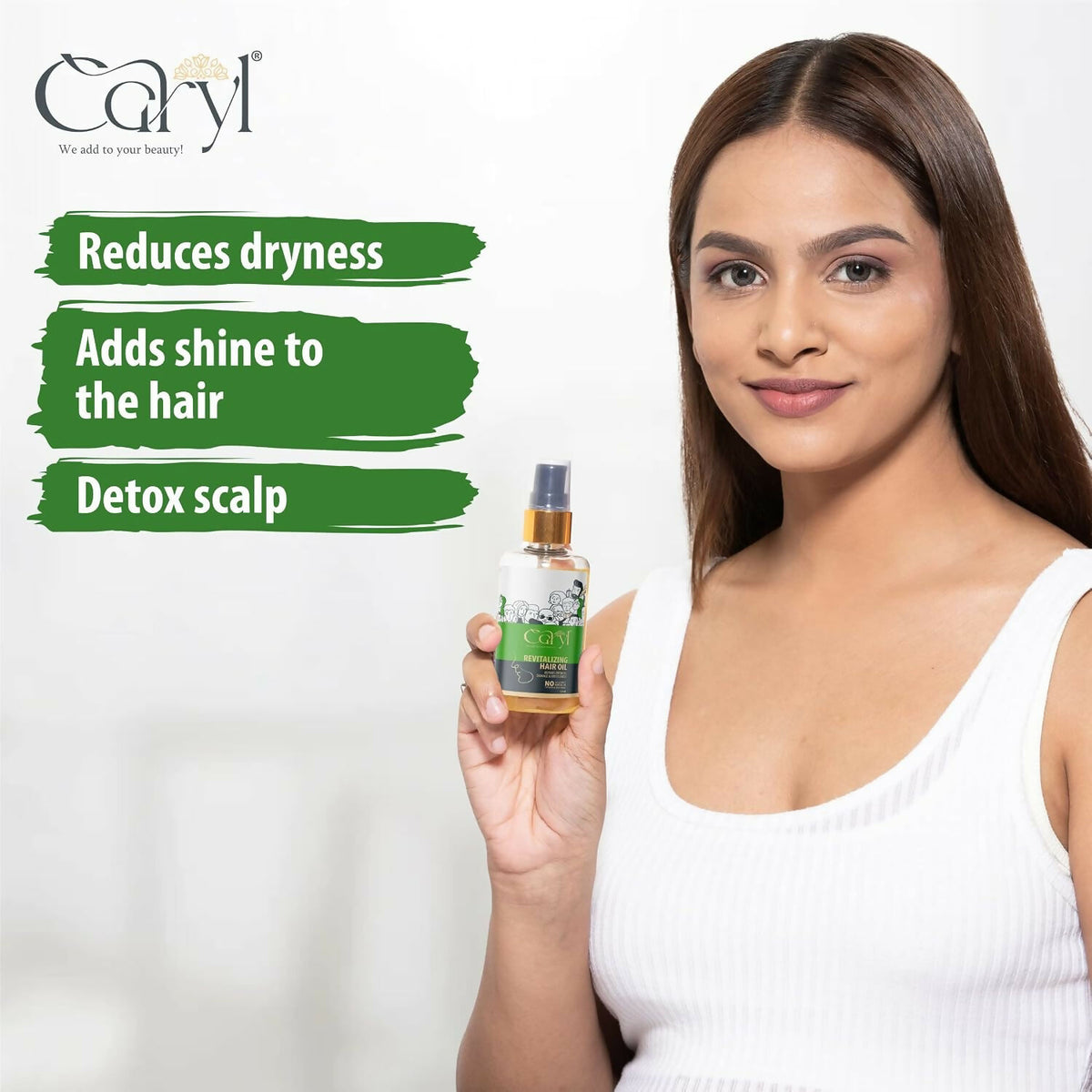 Caryl 200 ML Revitalizing Hair Oil with Goodness of Fenugreek, Hibiscus, Bhringraj & Argan oil | Hair Oil for Controlling Hair Damage, Brittleness, Dryness | Suitable for Men and Women