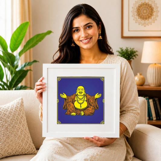 Buddha Wall Art Healing Serenity | Peaceful Meditation Wall Decor | Paper & Canvas | Unframed / Ready to Hang