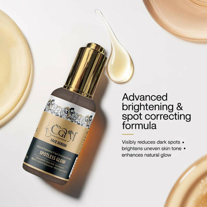 Caryl Spotless Glow Face Serum for Dark Spots & Pigmentation | Niacinamide, Kojic Acid Dipalmitate & Beta Arbutin | Brightening & Hydrating Serum for Even Skin Tone, Acne Marks & Pores | 30 ml