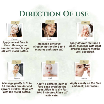 Caryl Age Miracle Facial Kit for Improves Skin Texture,Purifies Skin & Increases Firmness With Bakuchi,Carrot Seed Oil,Lactic Acid|Removes Dark Spot,Collagen Boost|All Skin Types 30g + 5 Facial Wipes