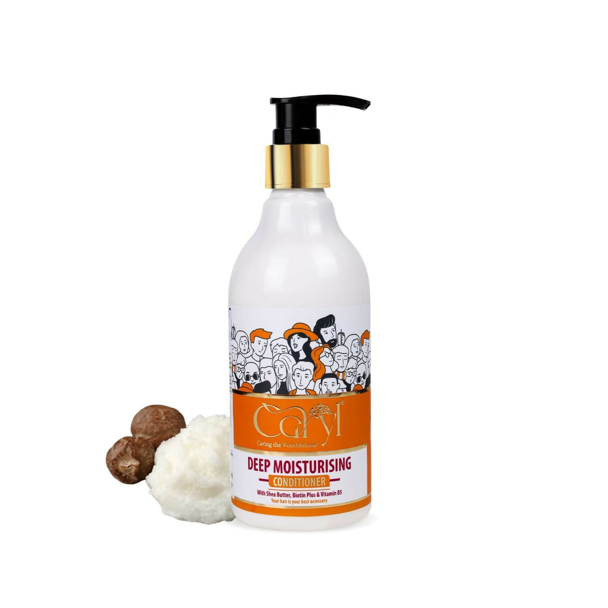 Caryl Deep Moisturising Conditioner 280ml | Nourishing Formula for Soft & Shiny Hair | Reduces Frizz & Hair Fall