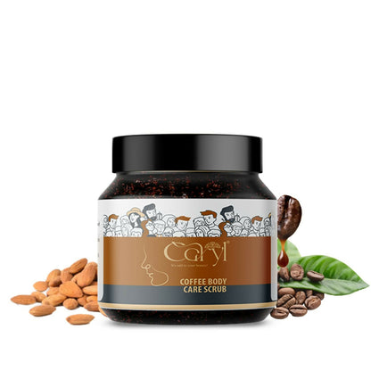 Caryl 125 GM Coffee Body Care Scrub for Glowing and Healthy Skin | Effectively Removes Dead Skin | Travel Size for Office and Outdoor Use | Suitable for Men and Women