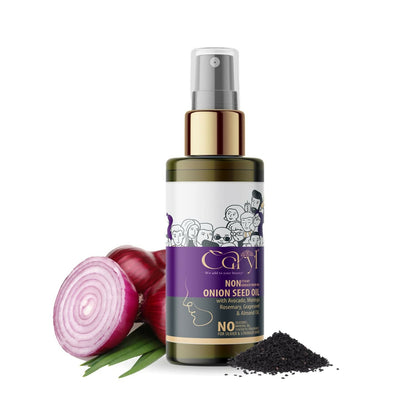 Caryl 100 ML Onion Black Seed Hair Oil with Avocado, Rosemary, Grapeseed and Almond Oil | Reduce for Hair Fall & Improve Hair Growth | Non-Sticky & Non-Greasy for Men and Women