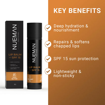 Lip Balm With SPF 15 for Dry Lips – Hydrating & Moisturizing Lip Care