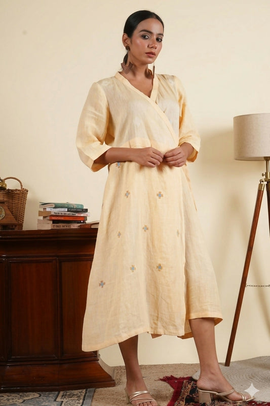 HANDCRAFTED WRAP DRESS