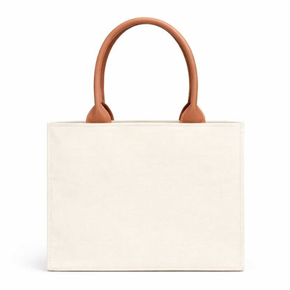 Custom Name Deer World Tote Bag | Canvas Handbag for Women