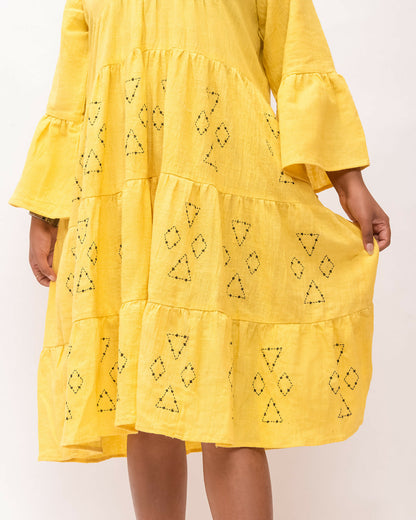 SUNFLARE YELLOW DRESS