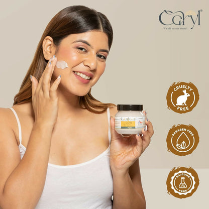 Caryl 200 gm Cocoa Coffee Face Scrub | Tan & Dirt Removal Scrub | Deep Exfoliation, Removes Blackhead, Dead Skin | Face & Body Scrub for Women & Men | All Skin Types | Paraben & Sulfate Free