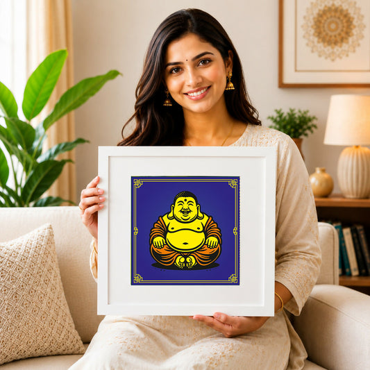 Buddha Grounding Wall Art | Peaceful Meditation Art Print | Paper & Canvas | Unframed / Ready to Hang
