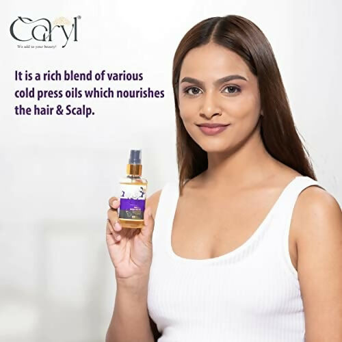 Caryl 100 ML Onion Black Seed Hair Oil with Avocado, Rosemary, Grapeseed and Almond Oil | Reduce for Hair Fall & Improve Hair Growth | Non-Sticky & Non-Greasy for Men and Women