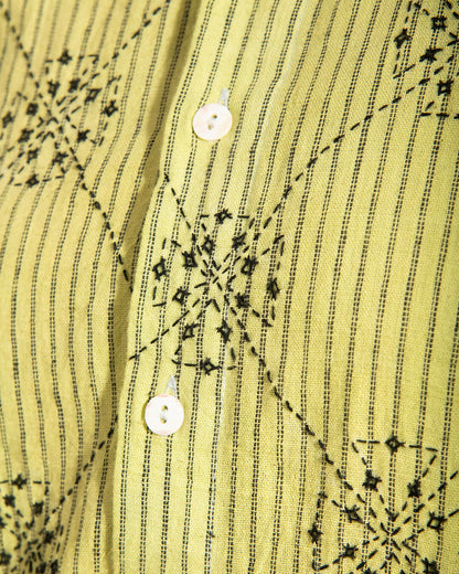 VERDAHLIA- GREEN STRIPE SHIRT