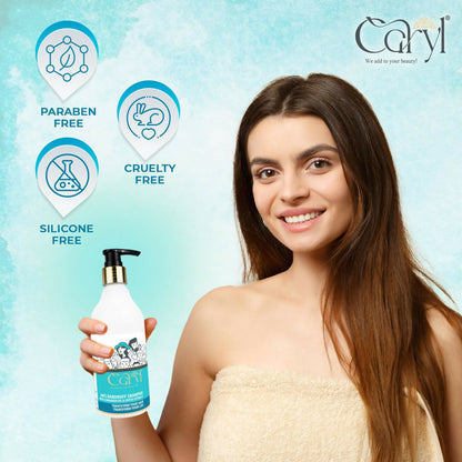 Caryl 300 ml Anti Dandruff Shampoo For Men & Women Hair Cleanser for Scalp Purification & Flake Control with Cinnamon Oil & Coffee Extract | Reduces Itchy Scalp & Dryness