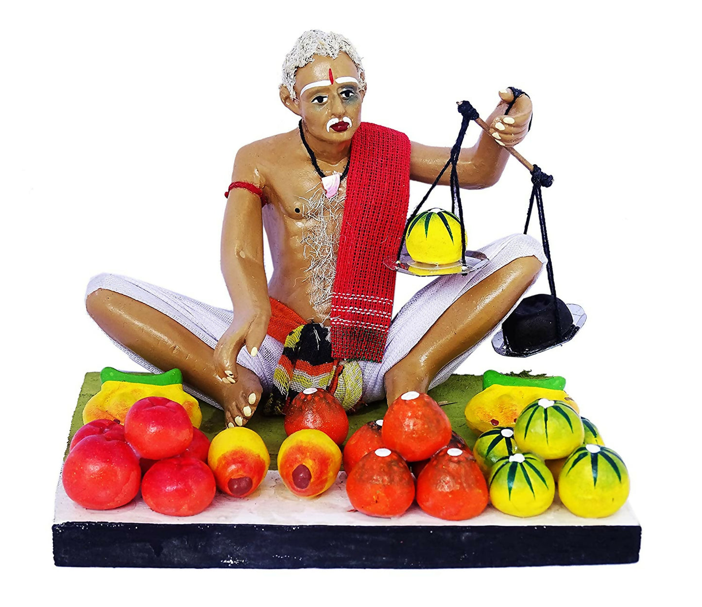 Simonart and Printing Golu Dolls handicrafts decor set fruit seller