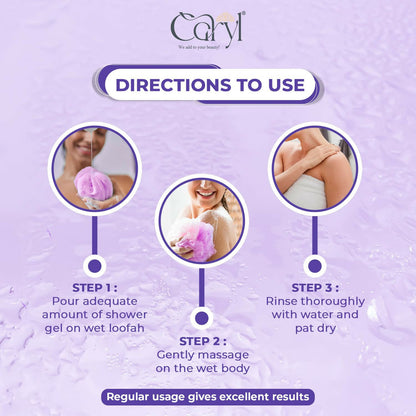 Caryl 280ml Skin Rejuvenating Body Wash|Hydrating & Gentle Exfoliating Body Wash for Glowing Skin Women, Wen|Shower Gel with Honey,Almond & Blueberry Extract|Daily Use Bath Gel All Skin|Paraben Free