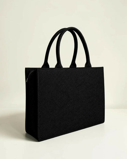 Custom Name Colorful Floral Tote Bag | Canvas Handbag for Women