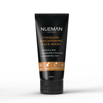 Charcoal Brightening Face Wash – 2% Salicylic Acid + 2% Niacinamide