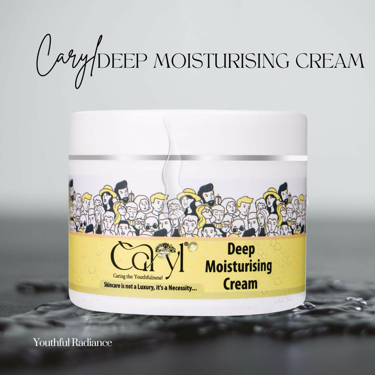 CARYL Deep Moisturising Face Cream |Enriched with Avocado Butter & Oatmeal |Deep Nourishment & Hydration, For Men & Women |Smooth, Soft & Nourished Skin, 200g
