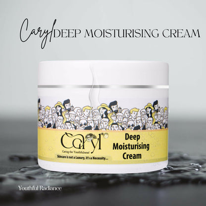 CARYL Deep Moisturising Face Cream |Enriched with Avocado Butter & Oatmeal |Deep Nourishment & Hydration, For Men & Women |Smooth, Soft & Nourished Skin, 200g