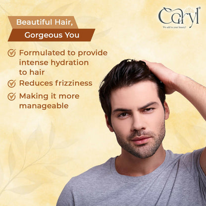 Caryl Deep Moisturising Shampoo | Enriched With Shea Butter, Biotin Plus & Vitamin B5| Designed to Give Hair Deep Moisture and Reduce Fizziness| Paraben Free | Suitable for Men & Women – 300 ML