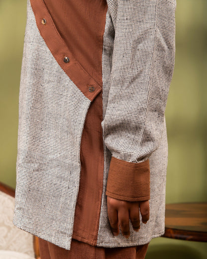 AATH TAKA ASYMMETRICAL SHIRT