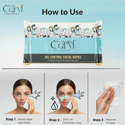 CARYL Micelle Glow makeup remover micellar water facial wet wipes for women (72 Single use Sachets) | Micellar Water Formula with Aloe Vera, Chamomile Extract, D Panthenol | Gentle Facial Cleansing Wet Tissues for Soft, Hydrated Skin, lipstick remover wip